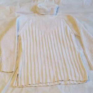 Tristan Turtleneck Sweater Soft Off-White Size Large